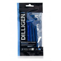 DILLIGEN 2 Станки одноразовые с увлажняющей полоской мужские 5шт